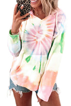 Load image into Gallery viewer, Long Sleeve Tie-dye Print Drawstring Hoodie - Yaze Jeans
