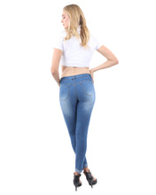 Load image into Gallery viewer, Wallace Skinny Jeans - Blue - Yaze Jeans
