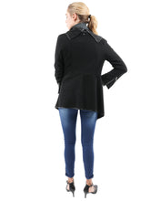 Load image into Gallery viewer, Bowmont Drape Collar Jacket - Yaze Jeans
