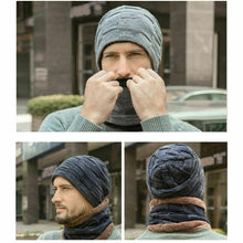 Load image into Gallery viewer, Winter Warm Beanie Hat And Scarf Kit Fashion Plush Skin-friendly SP - Yaze Jeans
