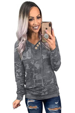 Load image into Gallery viewer, Print Kangroo Pocket Hoodie - Yaze Jeans
