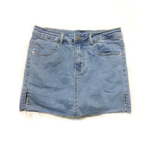 Load image into Gallery viewer, Skirts High Waist Side Split Denim Shorts - Yaze Jeans
