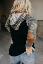 Load image into Gallery viewer, Camo Print Patchwork Hoodie - Yaze Jeans
