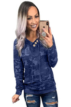 Load image into Gallery viewer, Print Kangroo Pocket Hoodie - Yaze Jeans
