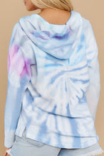 Load image into Gallery viewer, Long Sleeve Tie-dye Print Drawstring Hoodie - Yaze Jeans
