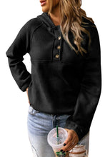 Load image into Gallery viewer, Solid Color Button Casual Hoodie - Yaze Jeans
