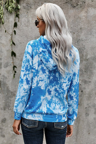 Tie-dye Print Pullover Hoodie - Yaze Jeans