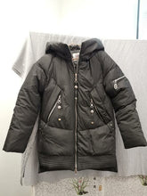 Load image into Gallery viewer, Casual hooded women winter coat parka Zipper pocket padded jacket coat - Yaze Jeans

