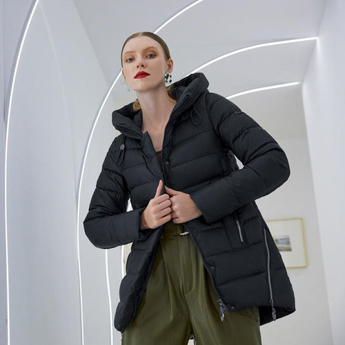 Women warm hooded winter coat women jacket casual parkas jacket - Yaze Jeans