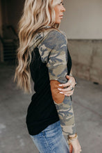 Load image into Gallery viewer, Camo Print Patchwork Hoodie - Yaze Jeans
