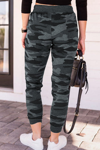 Camouflage Drawstring Joggers - Yaze Jeans