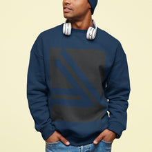 Load image into Gallery viewer, Men&#39;s Double Slanted Logo Crewneck Sweatshirt - Yaze Jeans
