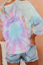 Load image into Gallery viewer, Multicolor Tie-dye Knit Hoodie - Yaze Jeans

