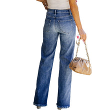 Load image into Gallery viewer, Women&#39;s Casual Denim Pants High Waisted Wide Leg Jeans - Yaze Jeans
