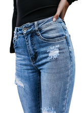 Load image into Gallery viewer, Women High Waist Skinny Stretch Ripped Destroyed Denim Pants - Yaze Jeans
