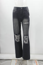 Load image into Gallery viewer, Women Loose Jeans High Waist Baggy Denim Pants Wide Leg Straight - Yaze Jeans
