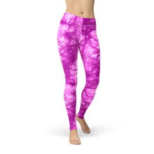 Load image into Gallery viewer, Jean Pink Batik Leggings - Yaze Jeans
