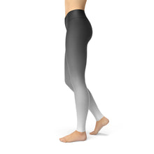 Load image into Gallery viewer, Jean Black White Ombre Leggings - Yaze Jeans
