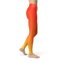 Load image into Gallery viewer, Jean Red Yellow Ombre Leggings - Yaze Jeans
