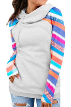 Load image into Gallery viewer, Printed Raglan Sleeve Waffle Hoodie - Yaze Jeans
