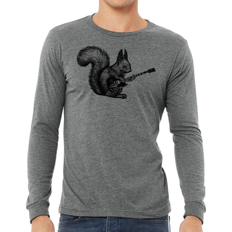 Squirrel Playing Guitar Long Sleeve - Yaze Jeans