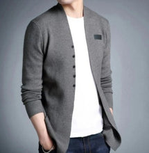 Load image into Gallery viewer, Mens Slim Fit Cardigan with Button Design - Yaze Jeans
