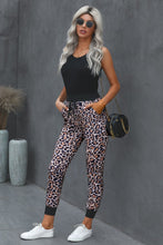Load image into Gallery viewer, Leopard Cotton Pocketed Joggers - Yaze Jeans
