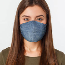 Load image into Gallery viewer, Denim Style Face Cover - Yaze Jeans

