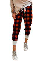 Load image into Gallery viewer, Plaid Drawstring Joggers - Yaze Jeans
