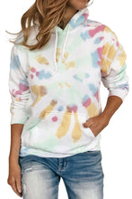 Load image into Gallery viewer, Multicolor Tie Dye Pattern Hoodie - Yaze Jeans
