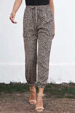Load image into Gallery viewer, Chic Leopard Print Drawstring Elastic Waist Jogger - Yaze Jeans

