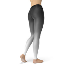 Load image into Gallery viewer, Jean Black White Ombre Leggings - Yaze Jeans
