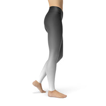 Load image into Gallery viewer, Jean Black White Ombre Leggings - Yaze Jeans
