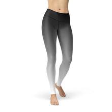 Load image into Gallery viewer, Jean Black White Ombre Leggings - Yaze Jeans
