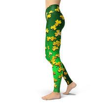 Load image into Gallery viewer, Jean Lucky Clover Leggings - Yaze Jeans
