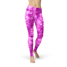Load image into Gallery viewer, Jean Pink Batik Leggings - Yaze Jeans
