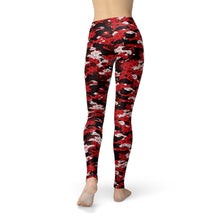 Load image into Gallery viewer, Jean Red Hex Camouflage Leggings - Yaze Jeans
