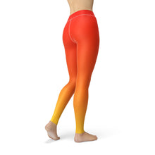 Load image into Gallery viewer, Jean Red Yellow Ombre Leggings - Yaze Jeans
