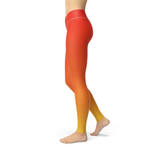 Load image into Gallery viewer, Jean Red Yellow Ombre Leggings - Yaze Jeans
