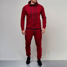 Load image into Gallery viewer, 2 pieces Autumn Running tracksuit men Sweatshirt Sports Set Gym Clothes Men Sport Suit Training Suit Sport Wear Outdoor - Yaze Jeans
