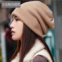 Load image into Gallery viewer, VISROVER beanies winter hat for woman acrylic hat woman Autumn Warm skullies for man Wholesales - Yaze Jeans
